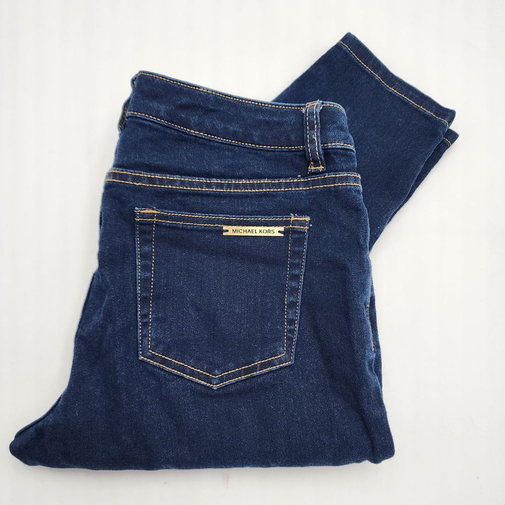 Michael Kors Women's Dark‎ Wash Blue Denim Skinny Jeans Pants Size 6